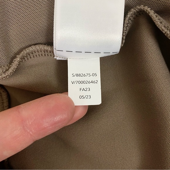 Athleta Venice Flare Pant Pyrite Tan Taupe Slit Ankle Size XL - Picture 12 of 12